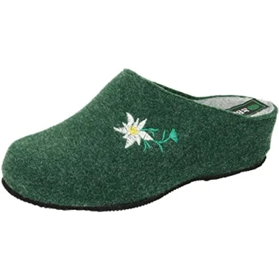 Image de Dr. Brinkmann Femme Pantoufles Chausson, Vert, 40 EU