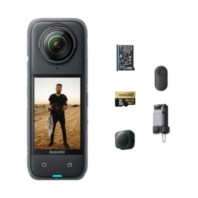 Image de Insta360 X4 édition Peter McKinnon Caméra d&#039;action 360 8K étanche, vidéo Grand Angle en 4K, Effet de Perche à Selfie Invisible, protège objectifs Amovibles, par l&#039;IA, stabilisation