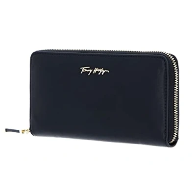 Image de Tommy Hilfiger Iconic Large Zip Around Wallet Desert Sky, Noir, 36 EU