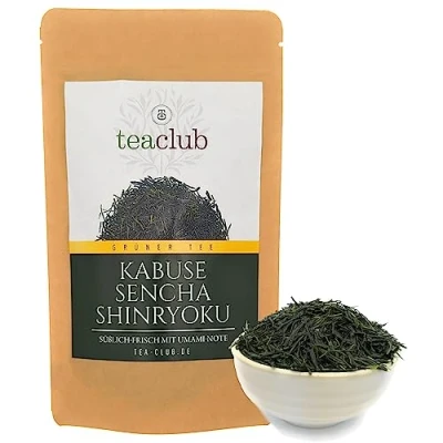 Image de Thé vert Sencha First Flush Kabusecha en vrac 100g, Japon Kabuse Shinryoku, japonais TeaClub