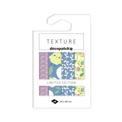 Image de Decopatch Décopatch TD895C Pochette 4 Feuilles Foil Assorties Dorure à Chaud Customisation et Loisirs Créatifs 30x40cm Pâques