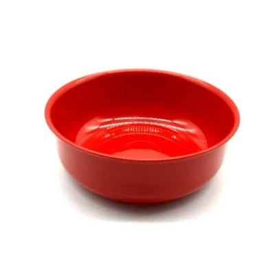 Image de Kimmel Bol à soupe en plastique réutilisable incassable empilable 10 cm Rouge