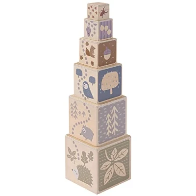 Image de howa Tour empilable en bois à partir de 1 an Jouet motricité Cube 6027