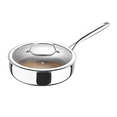 Image de BERGNER MasterPRO GIRO Casserole 2.8L avec couvercle Acier inoxydable Revêtement antiadhésif Poignée Cool Touch Convient pour le four et toutes les cuisines