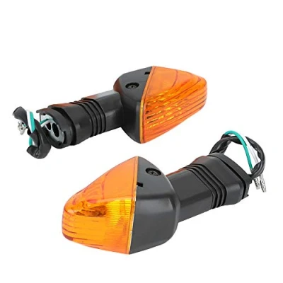 Image de Indicateurs Pour Moto, clignotant 2pcs Cessoires De Modification Moto Lampe Ninja Zx 6r 636 600 6rr Kle 500 650 Versys Klr Z750s(noir + Jaune) kle+clig