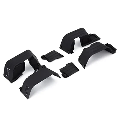 Image de INJORA RC Fender Garde Boue Avant et Arrière Set Splash Guard pour 1/10 Crawler Axial SCX10 II 90046 90047