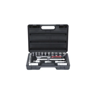 Image de KS TOOLS 911.0626 Jeu de douilles Acier chrome vanadium 3/8 avec fonction crantage à tête carrée