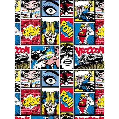 Image de Décopatch FDA919C Une pochette de 20 feuilles texture 30x40 cm Pow! Cartoon