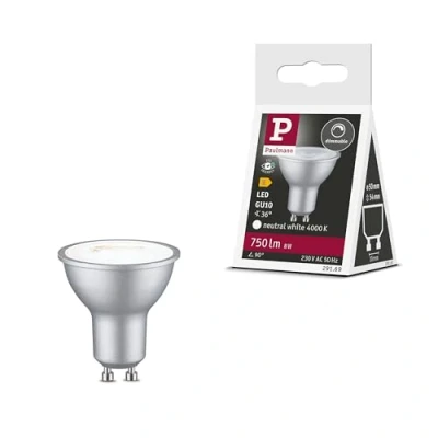 Image de Paulmann Réflecteur LED 4.000 K chromé GU10 8 W à intensité variable 36