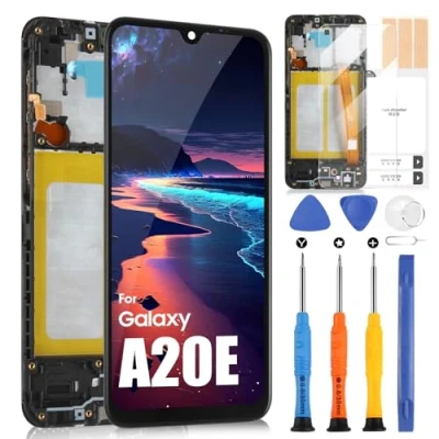 Image de Écran LCD pour Samsung Galaxy A20e 2019 SM A202F Display Tactile Digitizer Assemblage de Remplacement avec Réparation Kit (Noir Cadre)