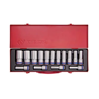 Image de King Tony 4215MR Coffret de Douilles Longues Métrique, 1/2&quot; Taille, Lot 15