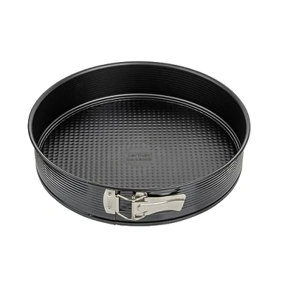 Image de Zenker 6505 moule à manqué de 30 cm, gateau charnière, moules rond, a charniere, Acier, Noir