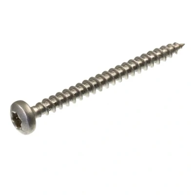 Image de SECCARO Lot de 150 vis à bois tête bombée 4,5 x 50 mm, en acier inoxydable V2A VA A2, avec filetage complet, TX/six pans creux