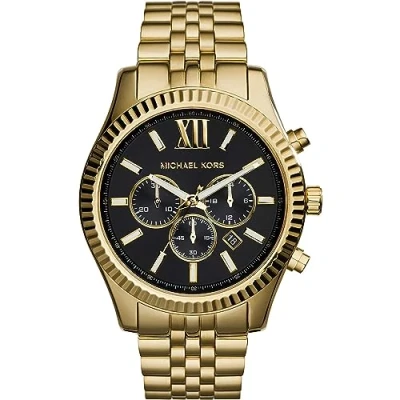 Image de Michael Kors Lexington Montre à aiguilles goldcoloured, Taille: One Size, Gold coloured