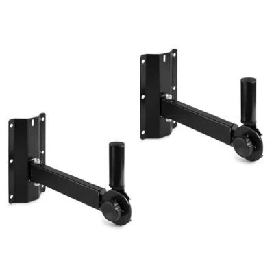 Image de Vonyx WMS 05 2 Supports Muraux Réglables pour Enceintes 25kg Max, Insert Standard 35mm, Rotation 180, Angle Verticale 30 90, Idéal Placer vos une Meilleure Diffusion du son