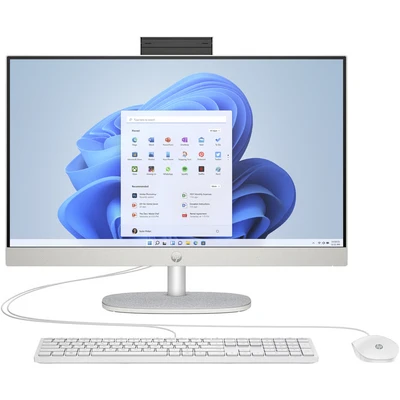Image de HP 24 cr0006ng AMD Ryzen™ 5 7520U 60,5 cm (23.8 ) 1920 x 1080 pixels PC All in One 16 Go LPDDR5 SDRAM 512 SSD Windows 11 Home Wi Fi 6 (802.11ax) Blanc Neuf