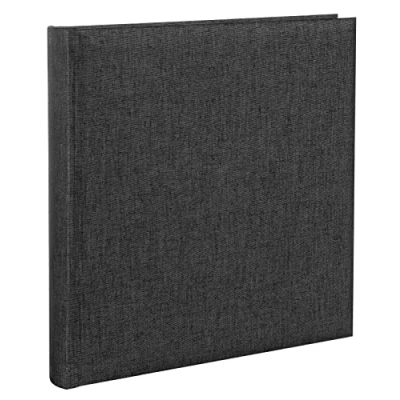 Image de goldbuch Summertime 27 660 Album photo anthracite 30 x 31 4 cm 60 pages blanches Couverture en lin relié Noir/gris