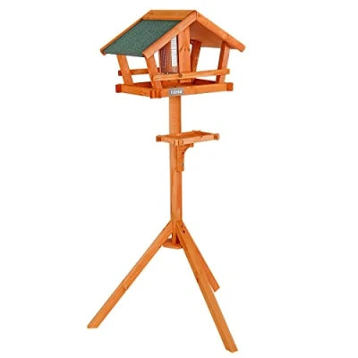 Image de lionto Maison pour Oiseaux mangeoire Station de Nourriture avec Support