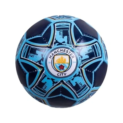 Image de Manchester City FC Mini ballon de foot (Taille unique) (Bleu)