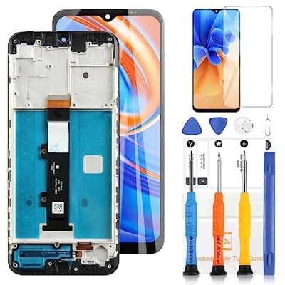 Image de LADYSON Écran pour Motorola Moto G30 LCD XT2129 2 PAML0000IN Tactile Digitizer Kit de Remplacement avec Outil(Noir Cadre)
