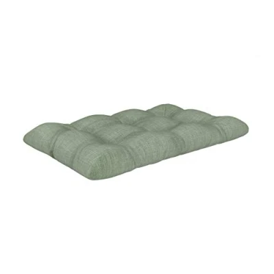 Image de POKAR Coussin Matelassé pour Palettes Euro 1x Assise 120cm x 80cm 12cm, en Mousse formée à Froid, très Confortable, Canapé de Jardin, Intérieur et Extérieur, sans Palette, Vert