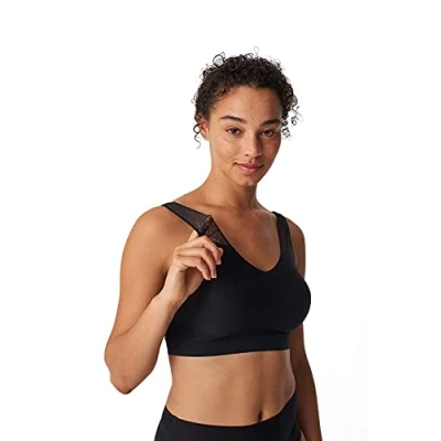 Image de Chantelle SOFTSTRETCH UW SG sans A. Padded Top Lace Soutien Gorge à Couverture complète, Noir, XS/S Femme