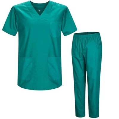 Image de Misemiya Ensemble Uniformes Unisexe Blouse Uniforme Médical avec Haut et Pantalon Ref.8178 4XL, Vert 21