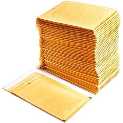 Image de Enveloppes rembourrées en papier bulle polyéthylène, couleur marron, sacs d’expédition pouvant contenir des documents Ofituria (20 enveloppes, 230 x 340 mm)