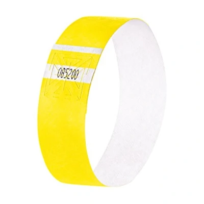 Image de SIGEL Eb223 520 Bracelets d&#039;Identification et de Contrôle, Super Soft, 25,5 X 2,5 cm, Jaune Fluo