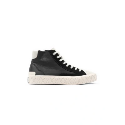 Image de Palladium Bottines à plateau, Taille: 40, Black marshmal Cuir