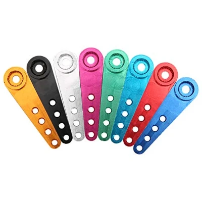 Image de Tbest Bras de servo, 8 Couleurs 25T Alliage d&#039;aluminium RC servo Serrage klaxon adapté pour futaba/JR