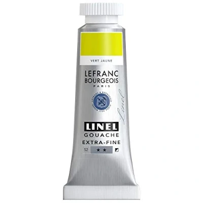 Image de Lefranc Bourgeois Linel Gouache Extra Fine Tube 14 ml Vert Jaune Série 2