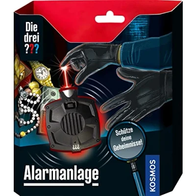 Image de Kosmos Les Trois Système d&#039;alarme DREI Détective Gadget, 630621, Noir, Taille Unique