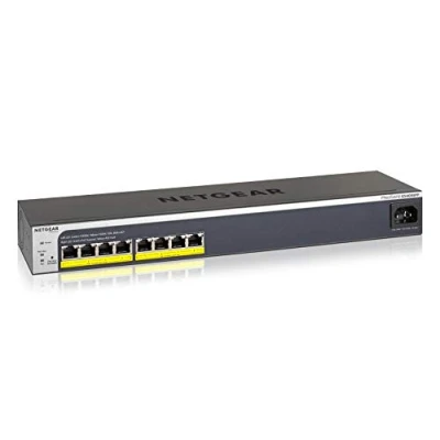 Image de NETGEAR GS408EPP Géré L2 Gigabit Ethernet (10/100/1000) Connexion Ethernet, supportant l&#039;alimentation via ce port (PoE) Noir, Gris Neuf
