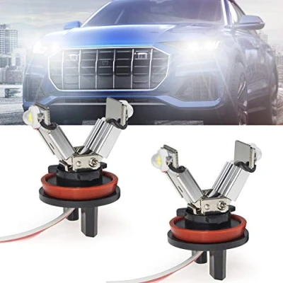 Image de Biqing H8 LED Angel Eyes,12W Phare Eyes Feu de Position Ampoules Phares Avant avec CANBUS pour E82 E87 E90 E91 E92 M3 E93 E60 E61 E63 E70 X5 E71 X6 E89 Z4