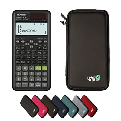 Image de CALCUSO Pack économique: Casio FX 991 ES Plus II (2nd Edition) Calculatrice Scientifique + étui de Protection WYNGS Noir Garantie étendue