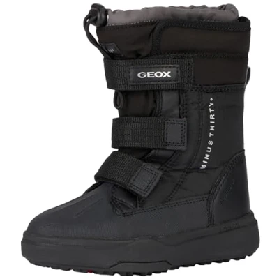 Image de Geox J Bunshee Pg Boy B A Bateau à Cheville, Black DK Grey, 38 EU