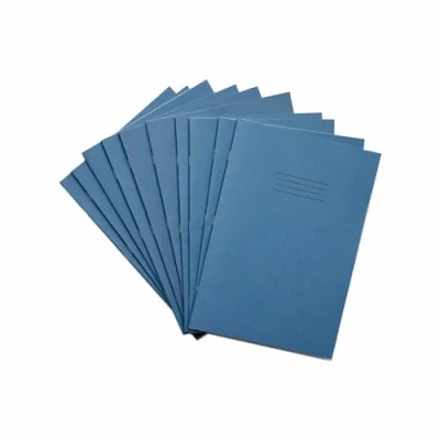 Image de RHINO A4 10 mm d&#039;exercice 48 Pages à carreaux Bleu clair Lot de 10)