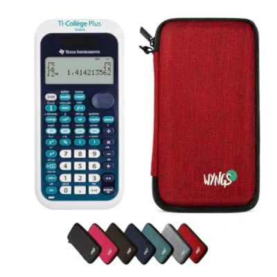 Image de CALCUSO Ensemble de Base Rouge avec Calculatrice TI Collège Plus Solar