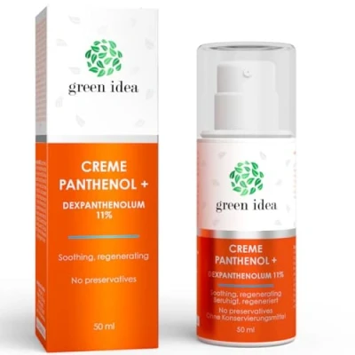 Image de Green idea PANTHENOL Creme + 11% Après soleil visage dexpanthénol B5 Aloe Vera, Calendula et Huile d&#039;Avocat Eczéma cicatrice 50 ml (2)