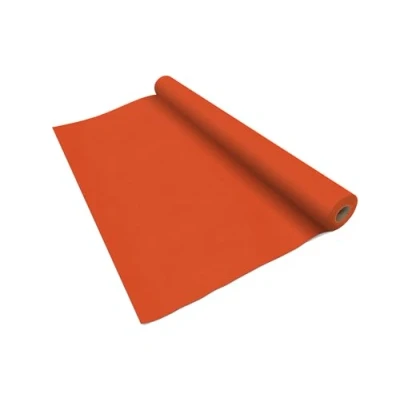 Image de VelaHub Airlaid Rouleau De Nappe 1,2 m x 24 qualité supérieure Aspect Tissu Jetable Orange