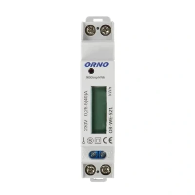 Image de Orno WE 521 Compteur Electrique Pour Systèmes Monophasés avec Certificat MID