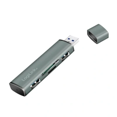 Image de LOGILINK UA0394 HUB USB 3.2 (GEN2) À 2 PORTS AVEC LECTEUR DE CARTE P