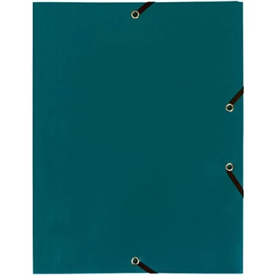 Image de Exacompta Réf. 55903E 1 chemise à élastiques économique pochette 3 rabats en polypropylène opaque dimensions 24 x 32 cm pour documents au format A4 couleur vert
