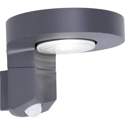 Image de Lutec Diso Applique d&#039;extérieur avec capteur solaire 17 x 16 12 cm 2W LED incl IP44 gris foncé