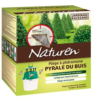 Image de NATUREN NPHEPYR piège à phéromones pour Pyrale du buis + 2 capsules efficace pendant toute une saison et réutilisable Capsule 3 mois 1 par massif de