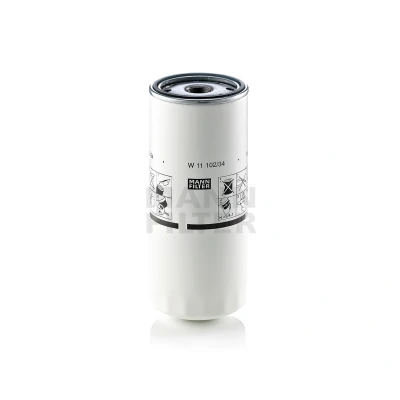 Image de MANN FILTER W 11 102/34 Filtre à huile 1 1/8 16 UN 2B vissé RENAULT TRUCKS: T Serie, Premium, Magnum, VOLVO: FM 12, 9, FMX II
