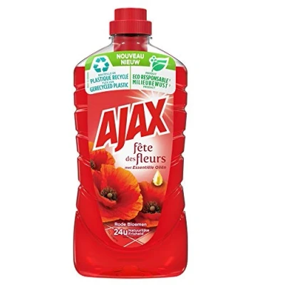 Image de Ajax Lot de 8 nettoyants multi usages 1 l À base fleurs rouges