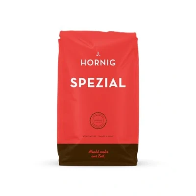 Image de J. Hornig café en grains, Spécial, 500g de grains entiers, saveur douce, goût chocolaté, pour machines à automatiques, cafetières filtres et expresso