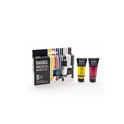 Image de Liquitex Basics Acrylique Set 6X22ml Couleurs Primaires Row